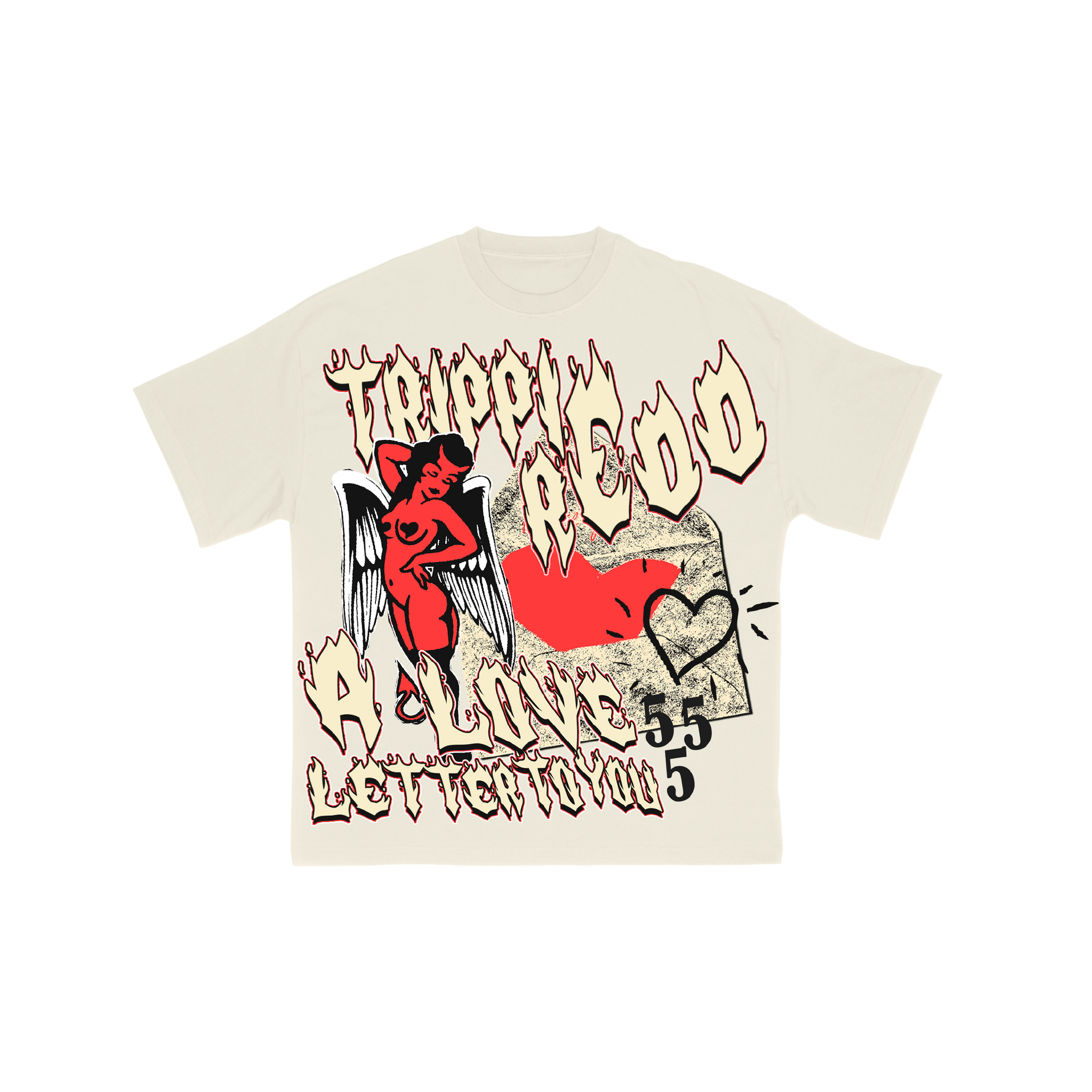 A LOVE LETTER X MST TEE WHITE